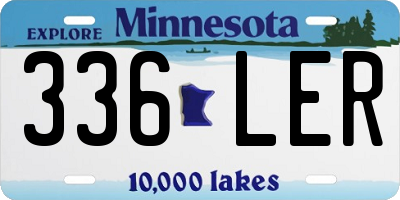 MN license plate 336LER