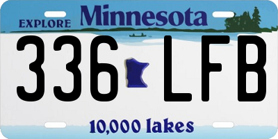 MN license plate 336LFB