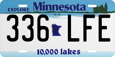 MN license plate 336LFE