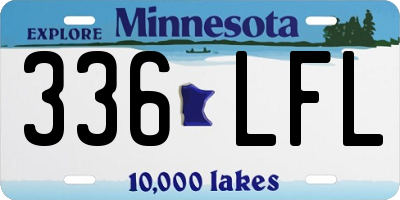 MN license plate 336LFL