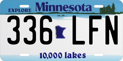 MN license plate 336LFN