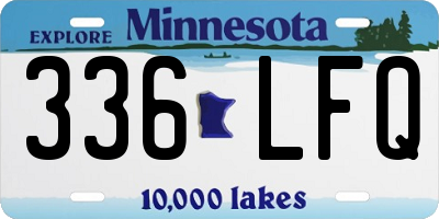 MN license plate 336LFQ