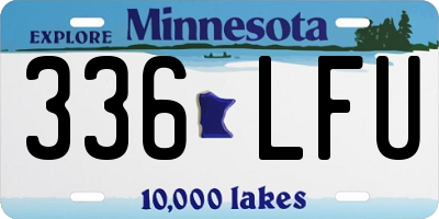 MN license plate 336LFU
