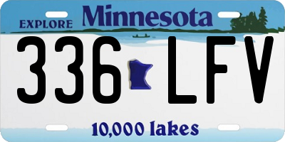 MN license plate 336LFV