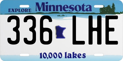 MN license plate 336LHE