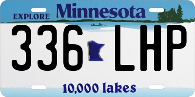 MN license plate 336LHP