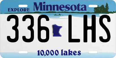 MN license plate 336LHS