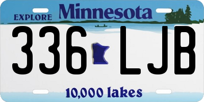 MN license plate 336LJB