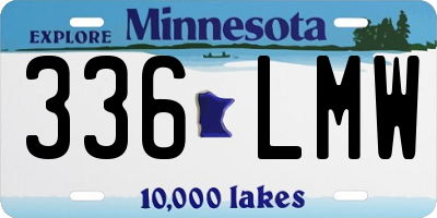 MN license plate 336LMW