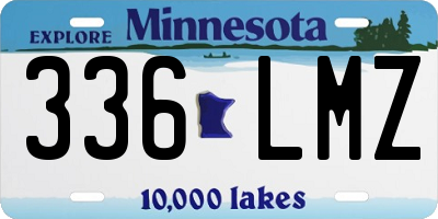 MN license plate 336LMZ