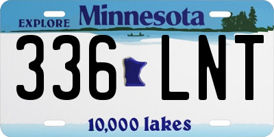 MN license plate 336LNT