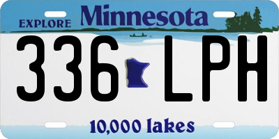 MN license plate 336LPH
