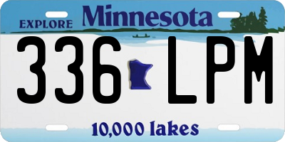 MN license plate 336LPM