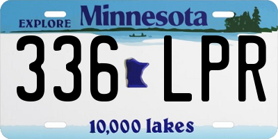 MN license plate 336LPR