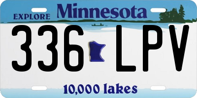 MN license plate 336LPV