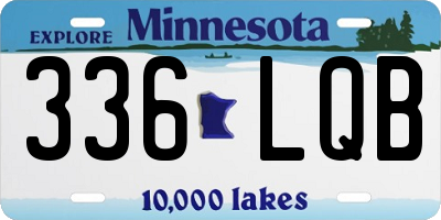 MN license plate 336LQB