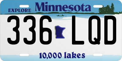 MN license plate 336LQD