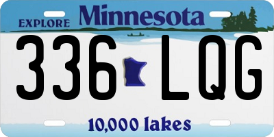 MN license plate 336LQG