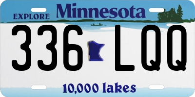 MN license plate 336LQQ