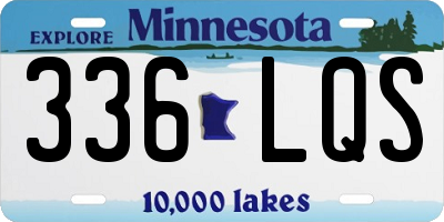 MN license plate 336LQS