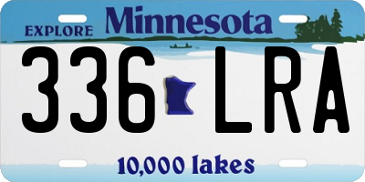 MN license plate 336LRA