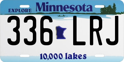MN license plate 336LRJ