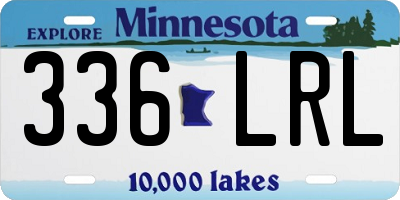 MN license plate 336LRL