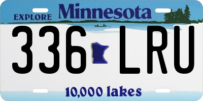 MN license plate 336LRU