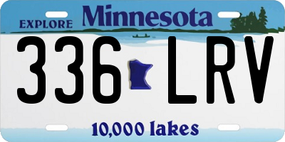 MN license plate 336LRV