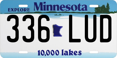 MN license plate 336LUD
