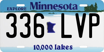 MN license plate 336LVP