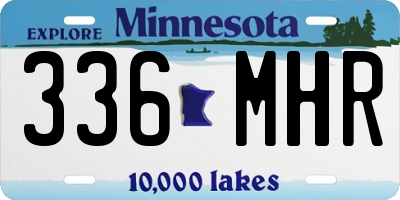 MN license plate 336MHR