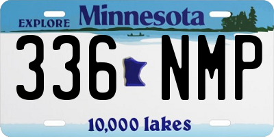 MN license plate 336NMP