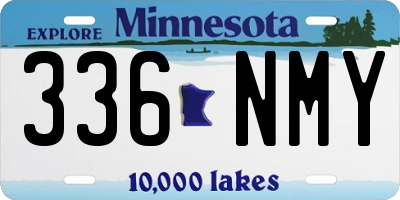 MN license plate 336NMY