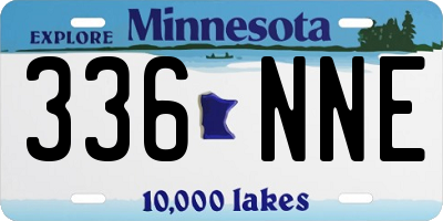 MN license plate 336NNE