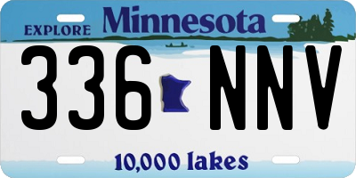 MN license plate 336NNV