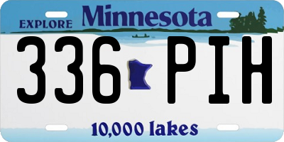 MN license plate 336PIH
