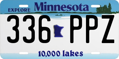 MN license plate 336PPZ