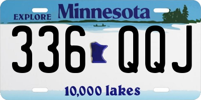 MN license plate 336QQJ
