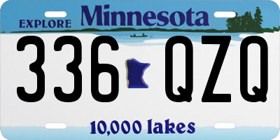 MN license plate 336QZQ