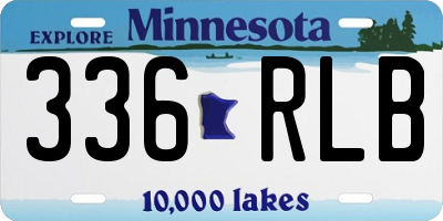 MN license plate 336RLB
