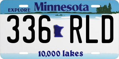 MN license plate 336RLD