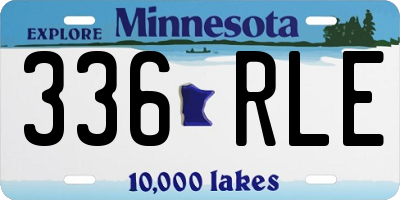 MN license plate 336RLE
