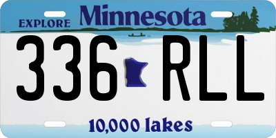 MN license plate 336RLL