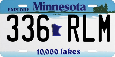 MN license plate 336RLM