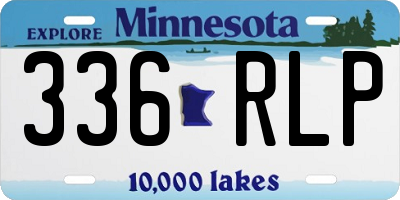 MN license plate 336RLP