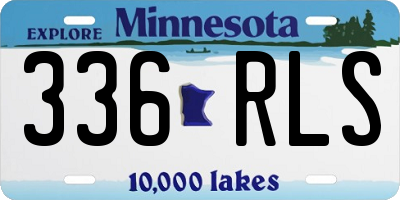 MN license plate 336RLS