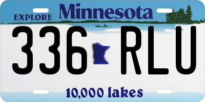 MN license plate 336RLU