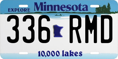 MN license plate 336RMD