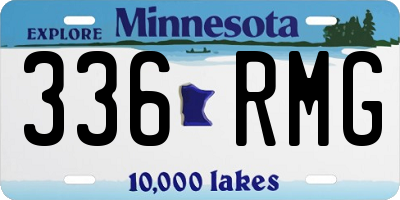 MN license plate 336RMG